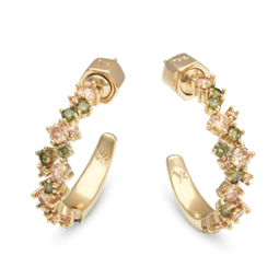  Meadow avantgarde earrings - Peridot 